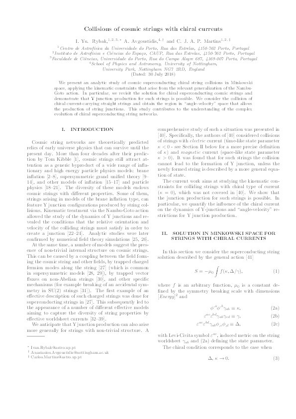 Collisions of cosmic strings with chiral currents Thumbnail