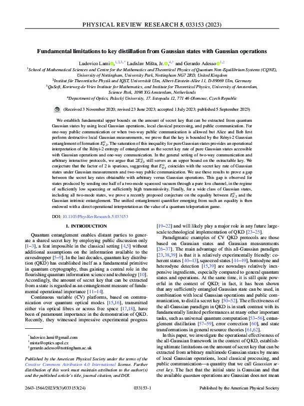 Fundamental limitations to key distillation from Gaussian states with Gaussian operations Thumbnail