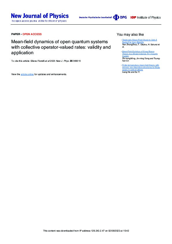 Mean-field dynamics of open quantum systems with collective operator-valued rates: validity and application Thumbnail
