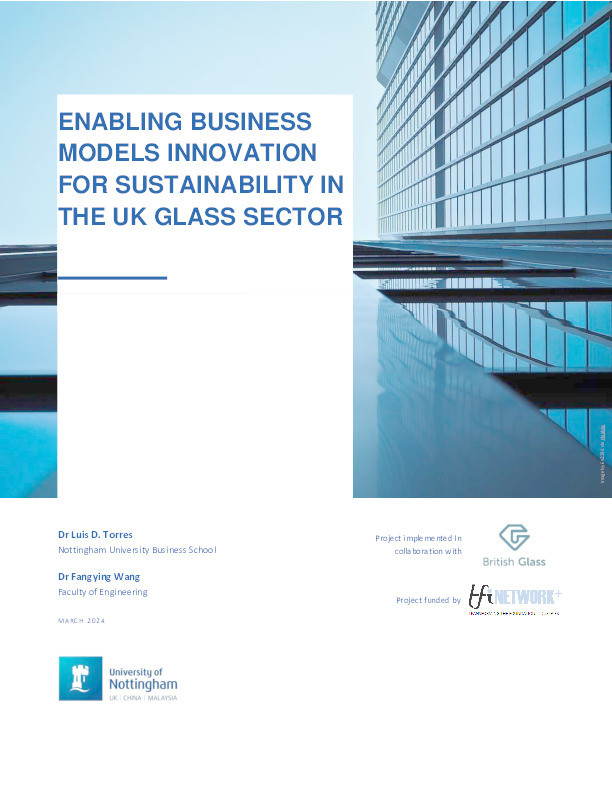 Enabling business models innovation for sustainability in the UK glass sector Thumbnail