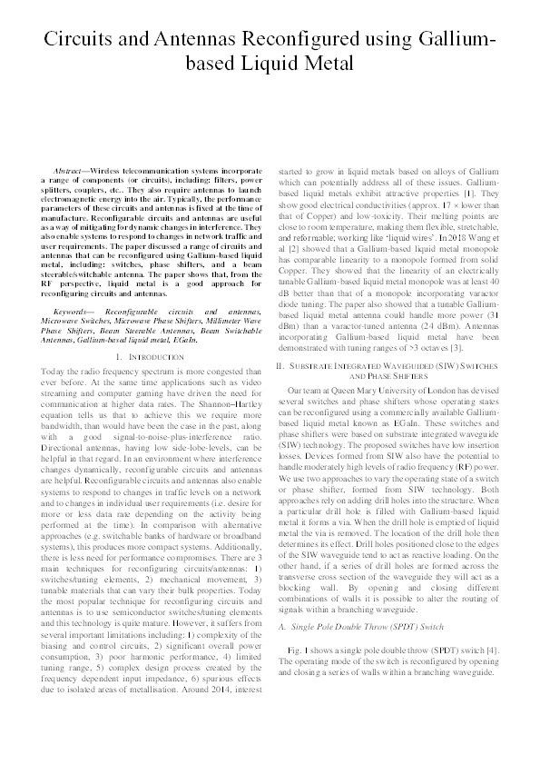 Circuits and Antennas Reconfigured using Gallium-based Liquid Metal Thumbnail