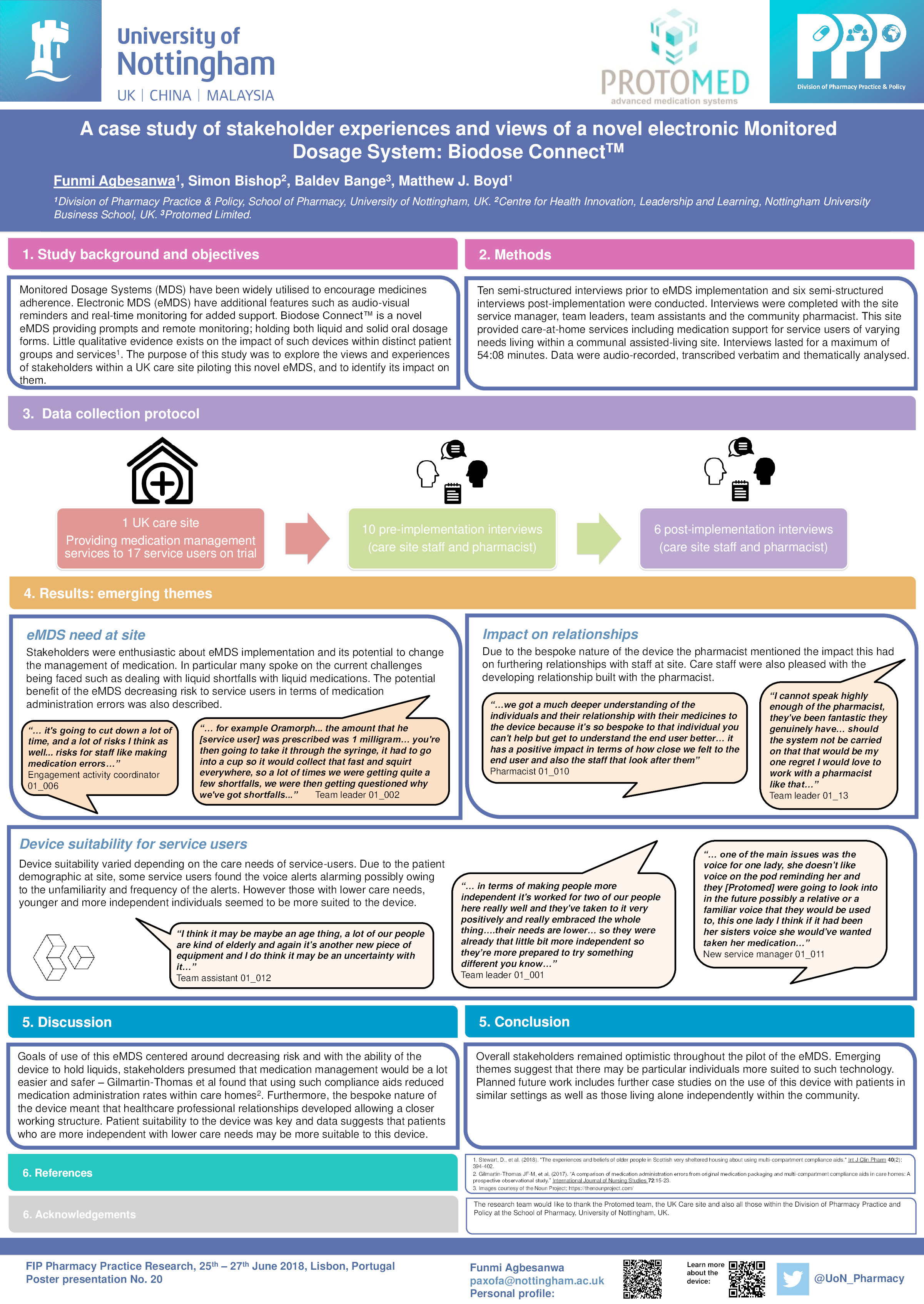 A case study of stakeholder experiences and views of a novel electronic Monitored Dosage System: Biodose Connect Thumbnail