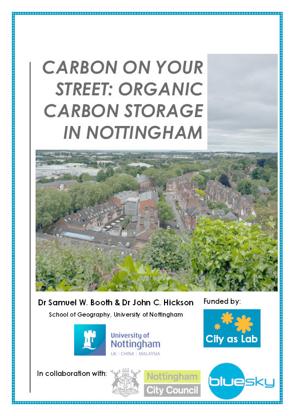 Carbon on your street: organic carbon storage in Nottingham Thumbnail