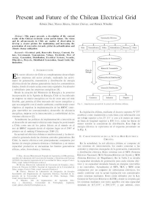 Present and Future of the Chilean Electrical Grid Thumbnail