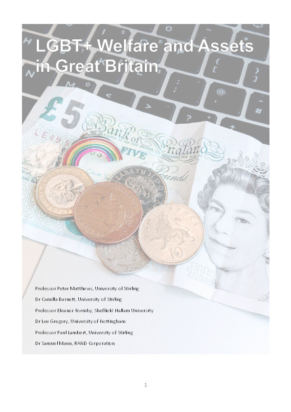 LGBT+ Welfare and Assets in Great Britain Thumbnail