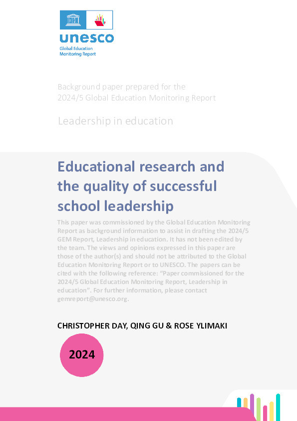 Educational research and the quality of successful school leadership Thumbnail