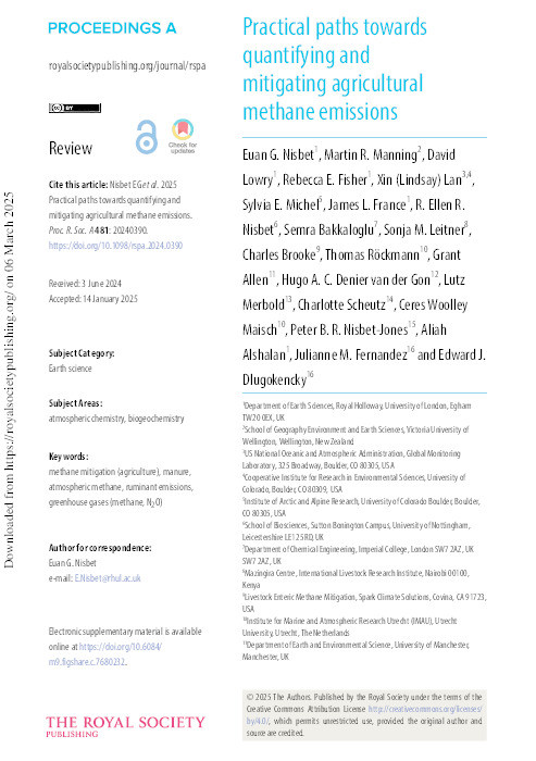 Practical paths towards quantifying and mitigating agricultural methane emissions Thumbnail