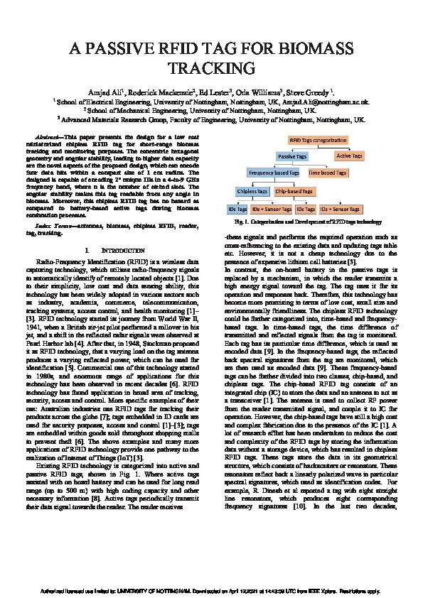 A Passive RFID Tag For Biomass Tracking Thumbnail