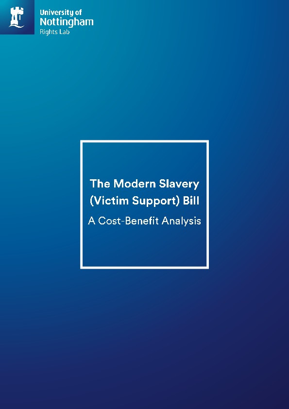 The Modern Slavery (Victim Support) Bill: a cost-benefit analysis Thumbnail