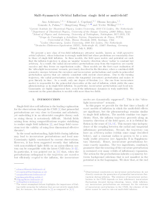 Shift-symmetric orbital inflation: Single field or multifield? Thumbnail