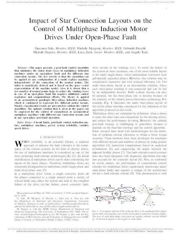 Impact of Star Connection Layouts on the Control of Multiphase