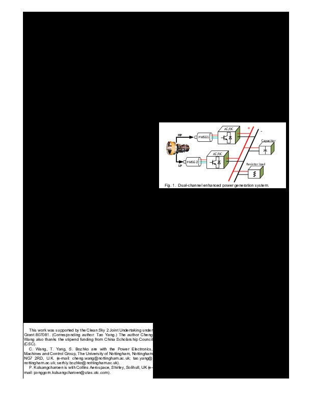 An Enhanced Second Carrier Harmonic Cancellation Technique for Dual-Channel Enhanced Power Generation Centre Applications in More-Electric Aircraft Thumbnail