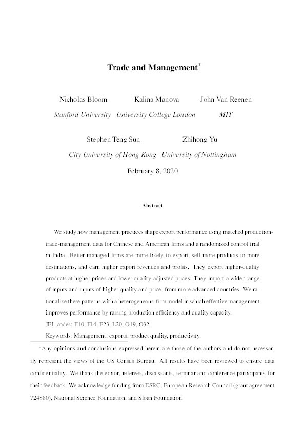 Trade and management Thumbnail