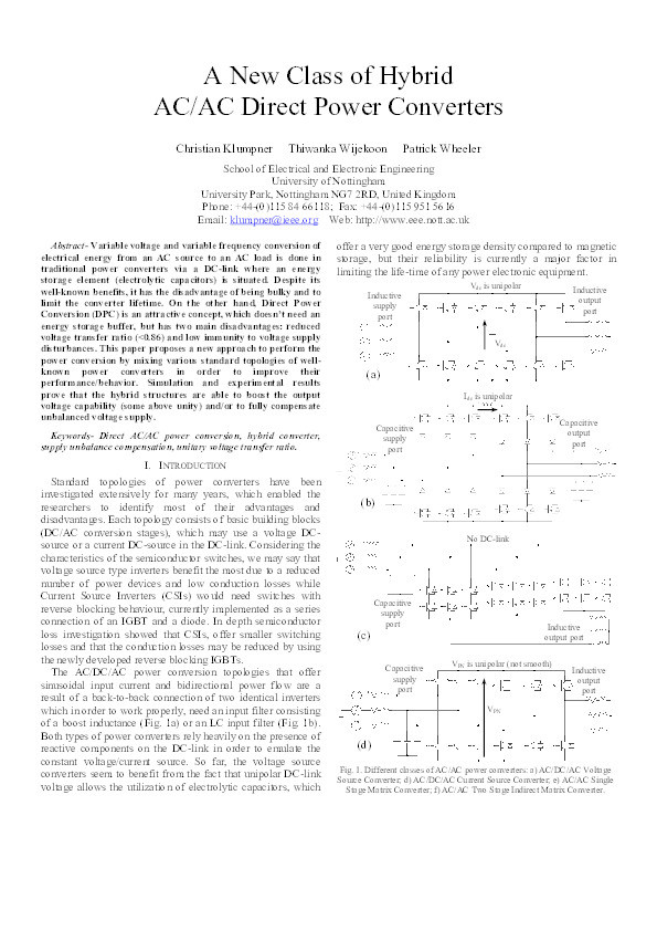 A new class of hybrid AC/AC direct power converters Thumbnail