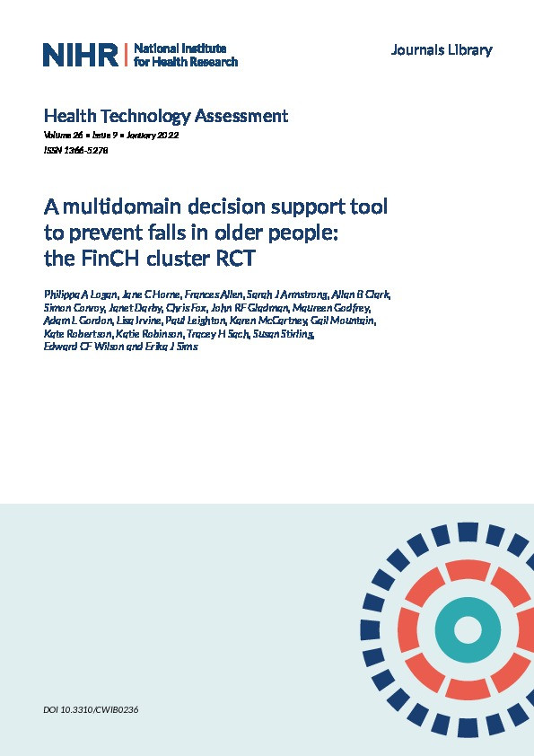 A multidomain decision support tool to prevent falls in older people: the FinCH cluster RCT Thumbnail