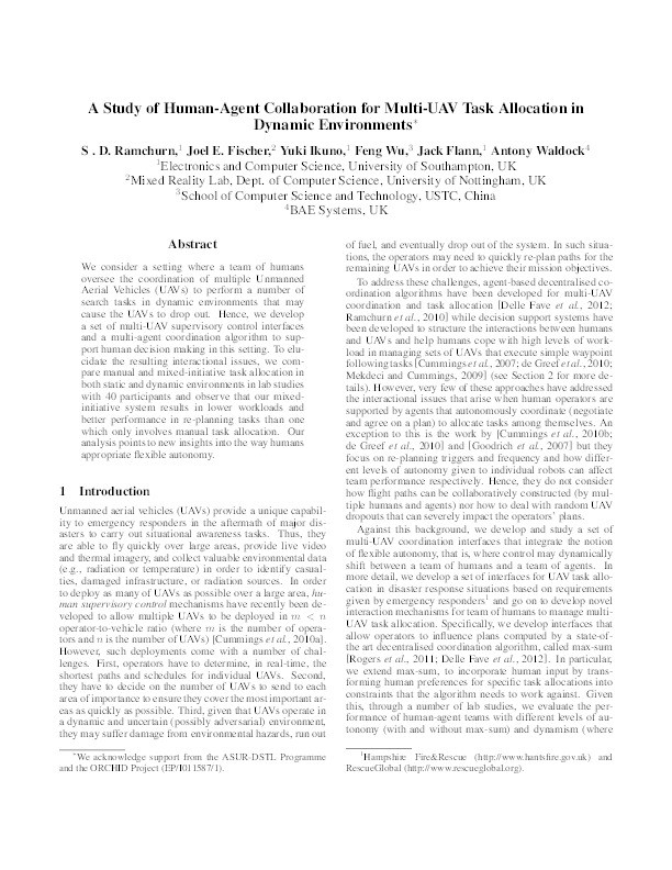 A study of human-agent collaboration for multi-UAV task allocation in dynamic environments Thumbnail