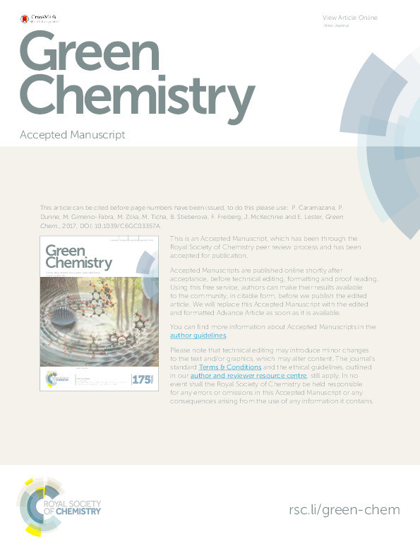 Assessing the life cycle environmental impacts of titania nanoparticle production by continuous flow solvo/hydrothermal synthesis Thumbnail