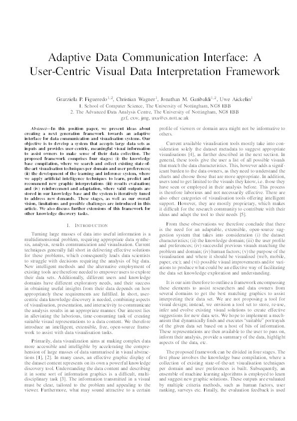 Adaptive Data Communication Interface: A User-Centric Visual Data Interpretation Framework Thumbnail