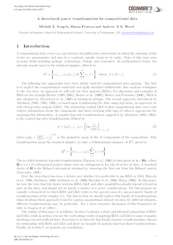 A data-based power transformation for compositional data Thumbnail