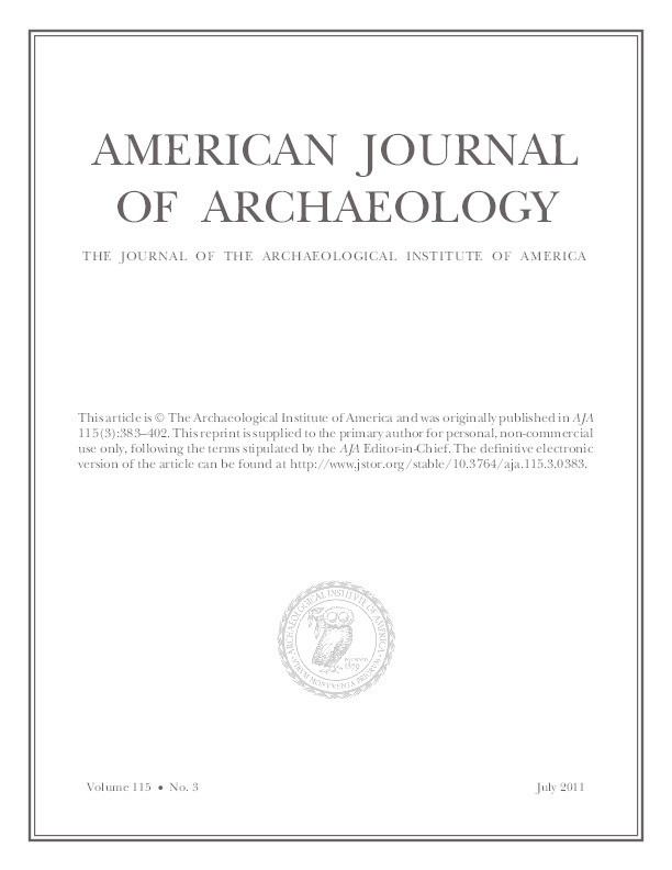 The Roman centuriated landscape: conception, genesis and development as inferred from the Ager Tarraconensis case Thumbnail