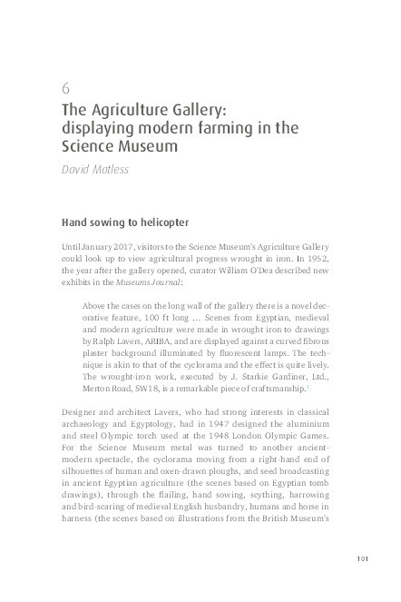 The Agriculture Gallery: displaying modern farming in the Science Museum Thumbnail