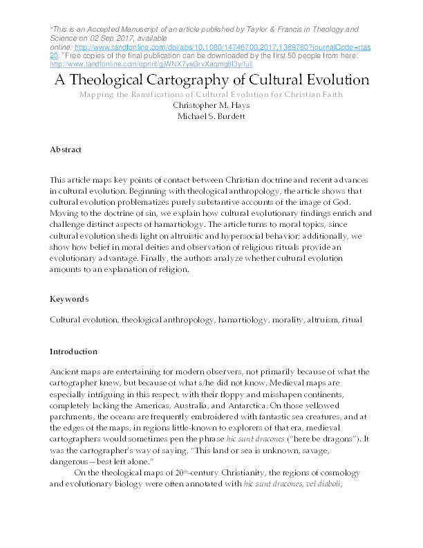 A Theological Cartography of Cultural Evolution Thumbnail