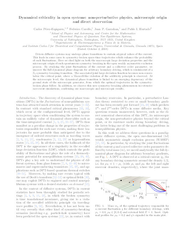 Dynamical criticality in open systems: nonperturbative physics, microscopic origin, and direct observation Thumbnail