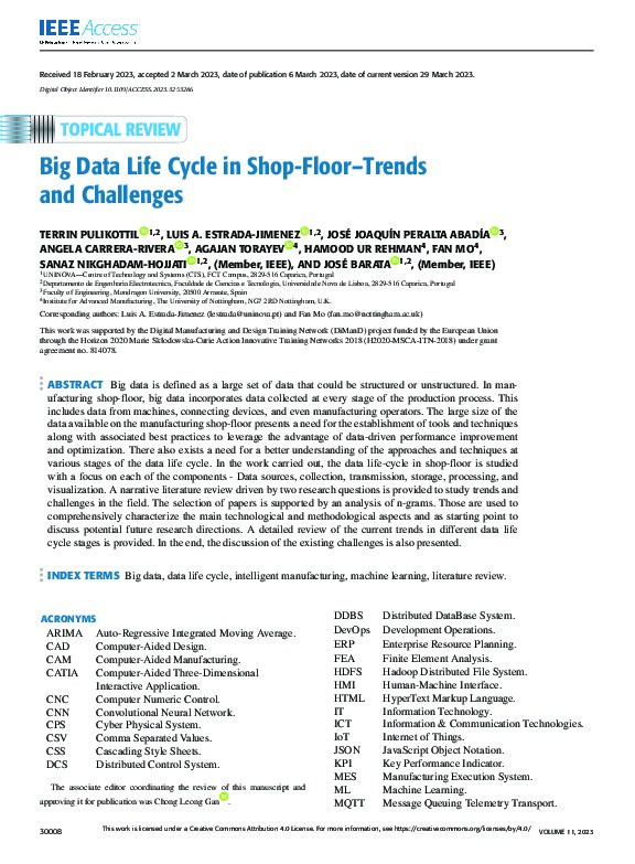 Big Data Life Cycle in Shop-floor – Trends and Challenges Thumbnail