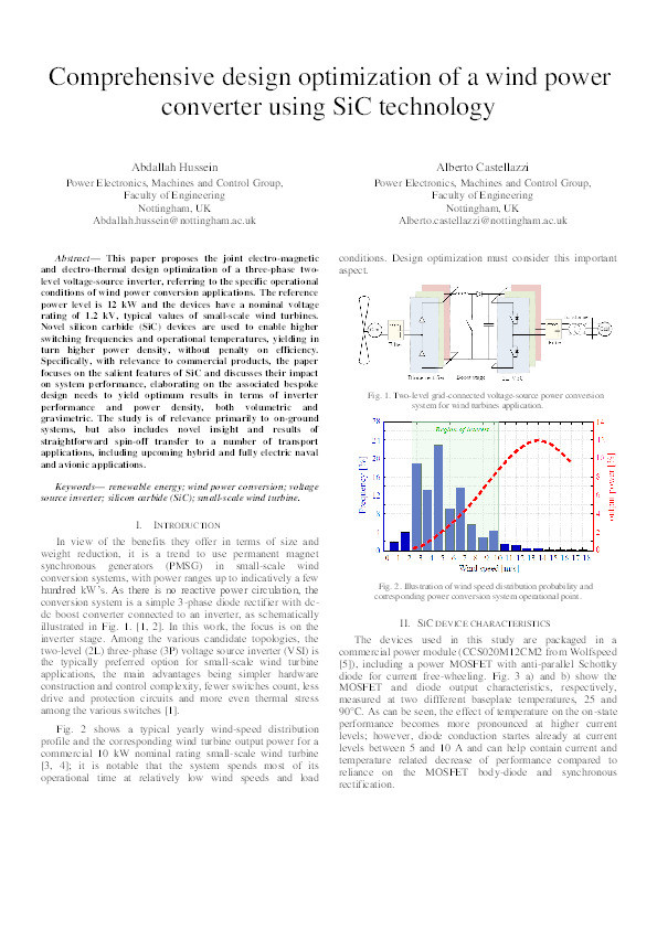 Comprehensive design optimization of a wind power converter using SiC technology Thumbnail