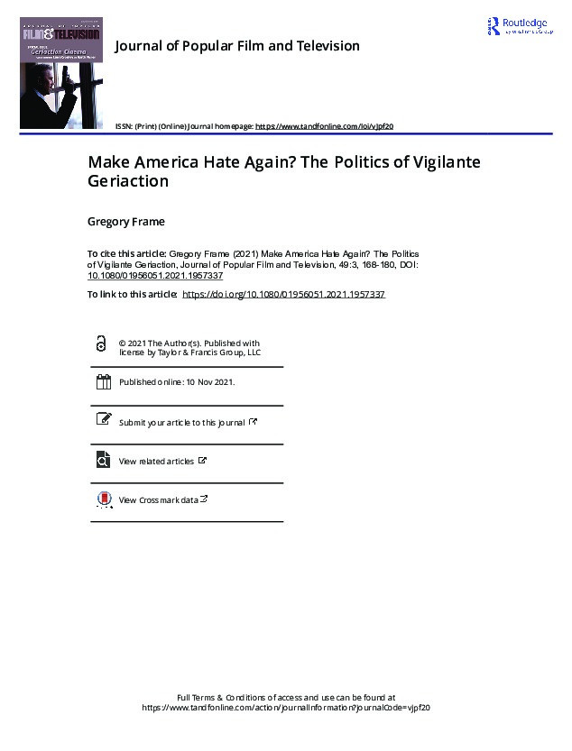 Make America Hate Again? The Politics of Vigilante Geriaction Thumbnail