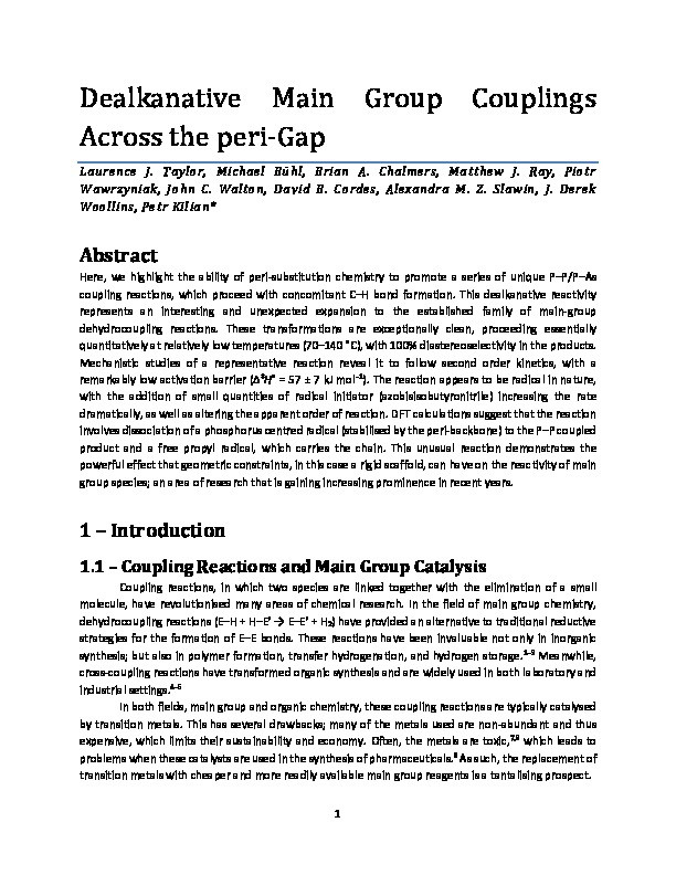 Dealkanative Main Group Couplings across the peri-Gap Thumbnail