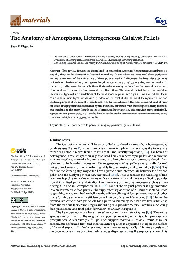 The Anatomy of Amorphous, Heterogeneous Catalyst Pellets Thumbnail