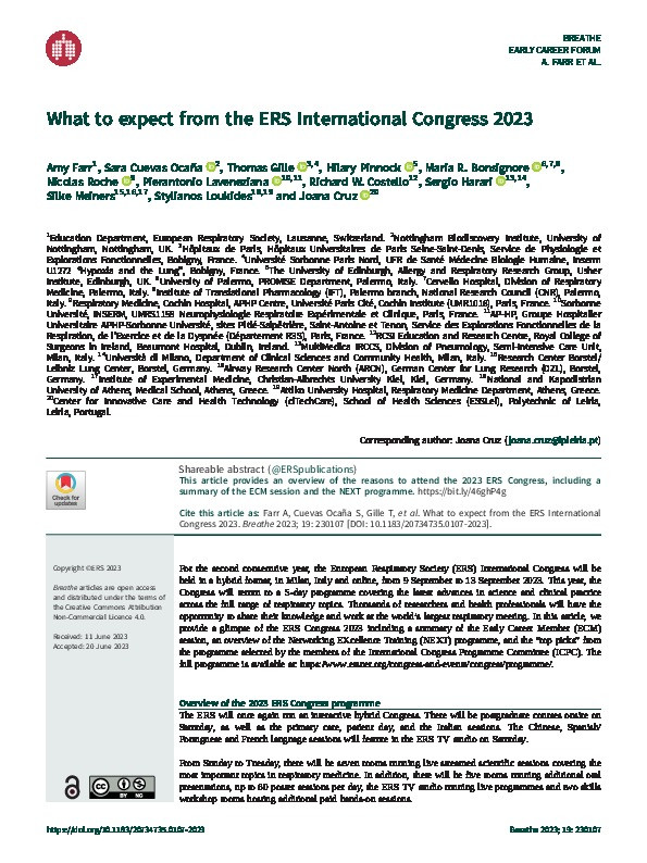 What to expect from the ERS International Congress 2023 Thumbnail