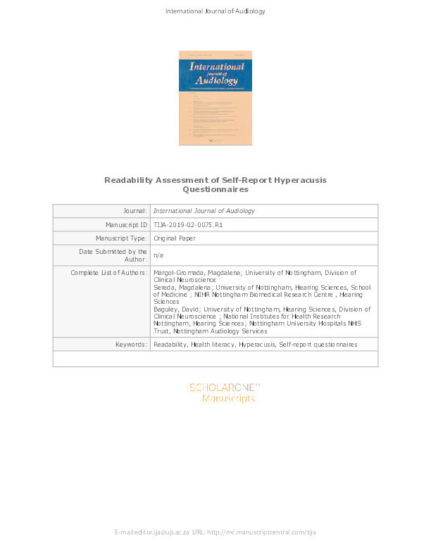 Cochrane corner: Sound therapy (using amplification devices and/or sound generators) for tinnitus Thumbnail