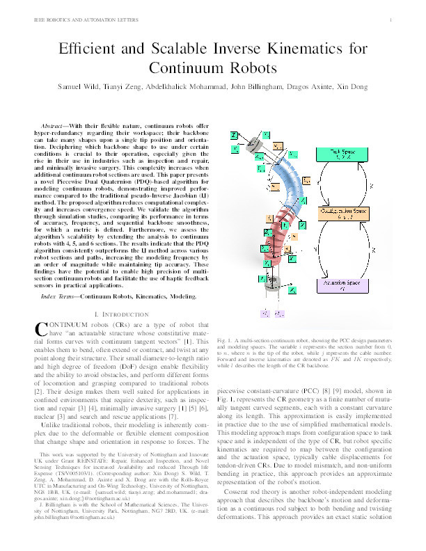 Efficient and Scalable Inverse Kinematics for Continuum Robots Thumbnail