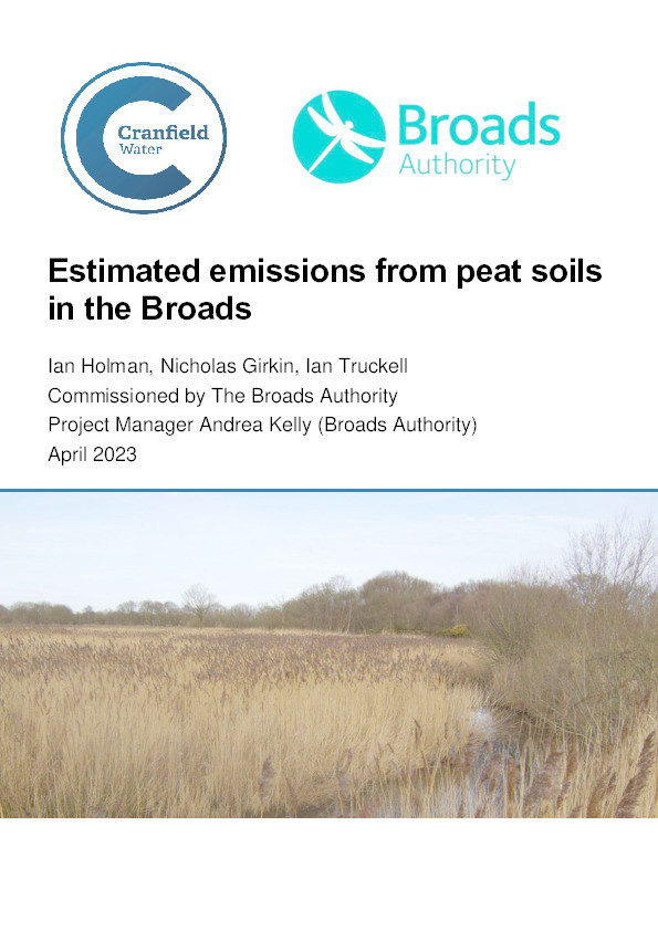 Estimated emissions from peat soils in the Broads Thumbnail