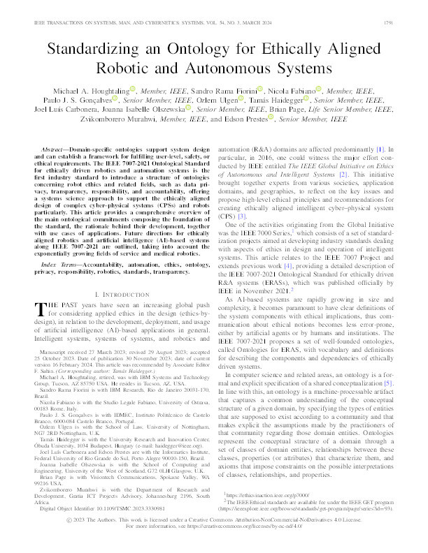 Standardizing an Ontology for Ethically Aligned Robotic and Autonomous Systems Thumbnail