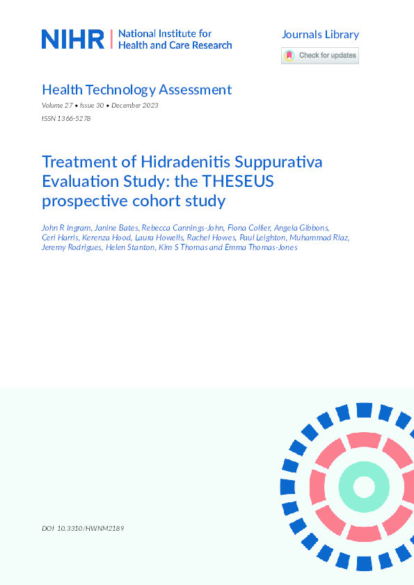 Treatment of Hidradenitis Suppurativa Evaluation Study: the THESEUS prospective cohort study Thumbnail