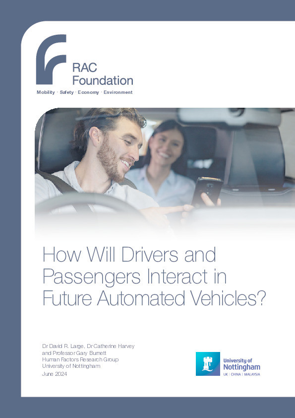 How Will Drivers and Passengers Interact in Future Automated Vehicles? Thumbnail