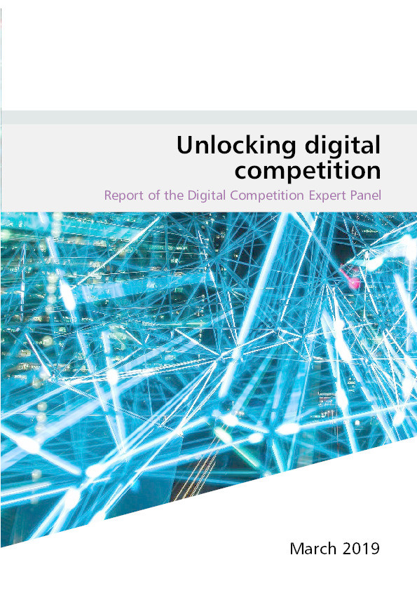 Unlocking digital competition, Report of the Digital Competition Expert Panel Thumbnail