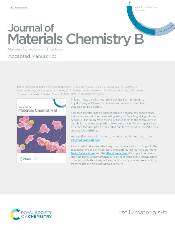 Disassembly of self-assembling peptide hydrogels as a versatile method for cell extraction and manipulation Thumbnail