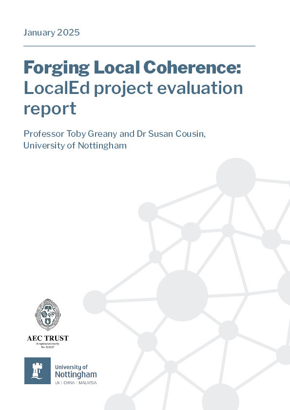 Forging Local Coherence: LocalEd project evaluation report Thumbnail