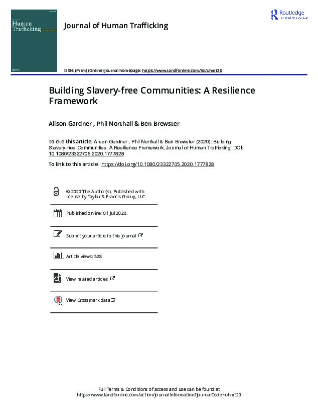 Building Slavery-free Communities: A Resilience Framework Thumbnail