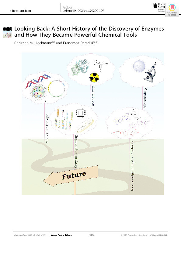 Looking Back: A Short History of the Discovery of Enzymes and How They Became Powerful Chemical Tools Thumbnail