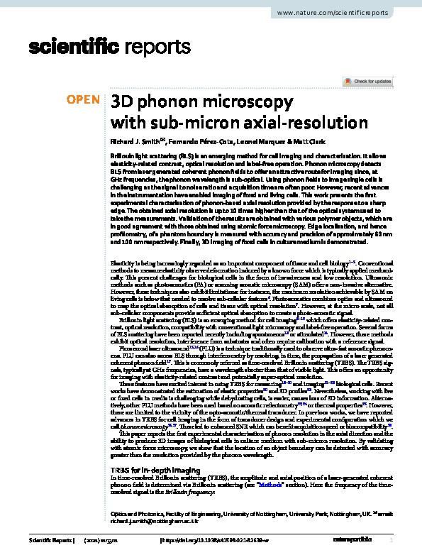 3D phonon microscopy with sub-micron axial-resolution Thumbnail