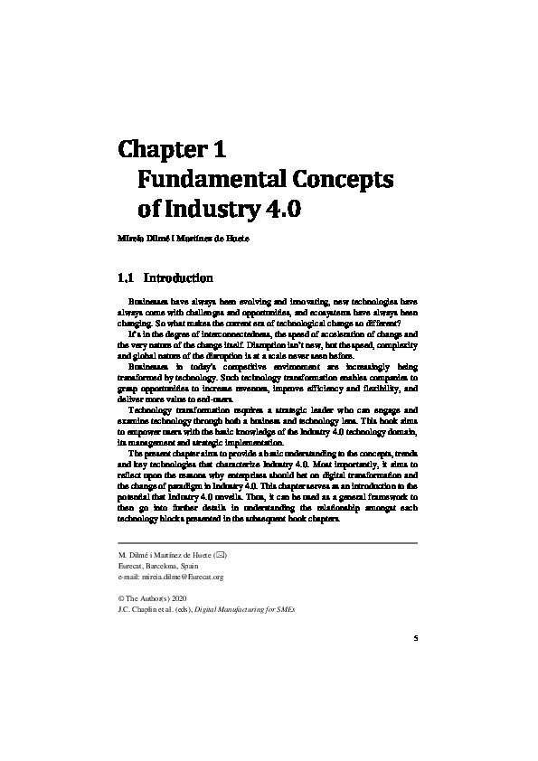 Fundamental Concepts of Industry 4.0 Thumbnail