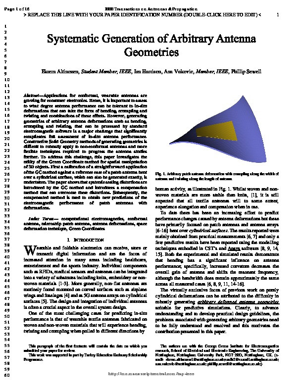 Systematic Generation of Arbitrary Antenna Geometries Thumbnail