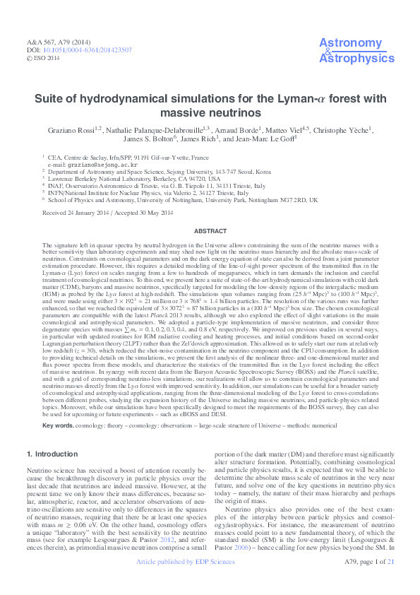 Suite of hydrodynamical simulations for the Lyman-alpha forest with massive neutrinos Thumbnail