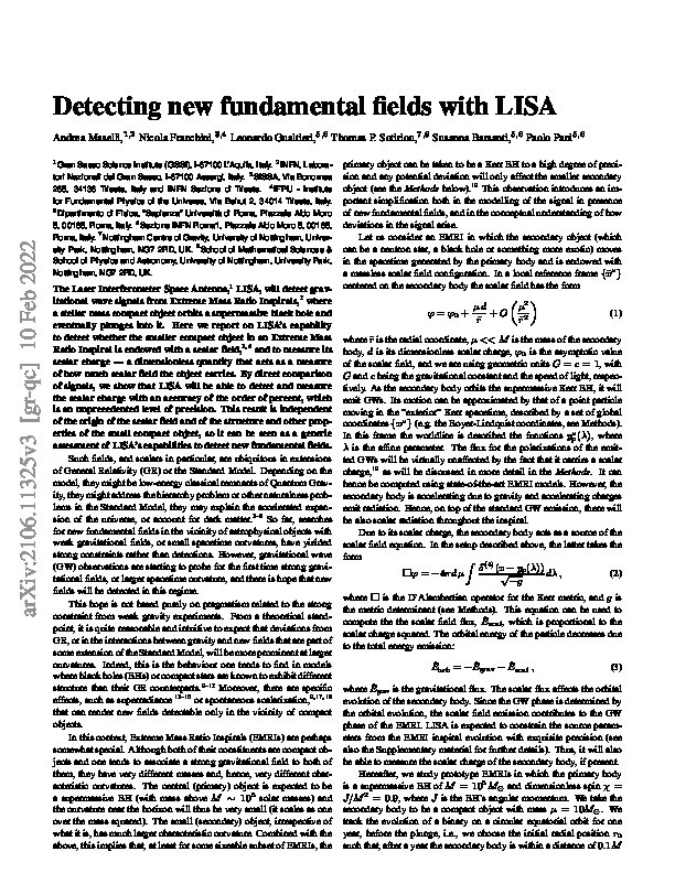 Detecting fundamental fields with LISA observations of gravitational waves from extreme mass-ratio inspirals Thumbnail