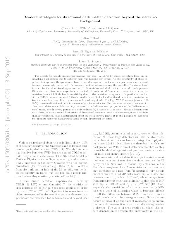 Readout strategies for directional dark matter detection beyond the neutrino background Thumbnail